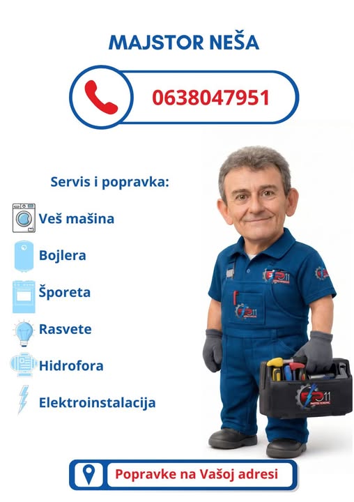 Majstor Neša, električar u Velikoj Plani