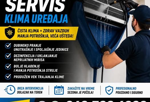 Servis klima uređaja | Dubinsko pranje i dezinfekcija