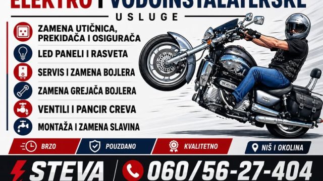Elektro i vodoinstalaterske usluge u Nišu