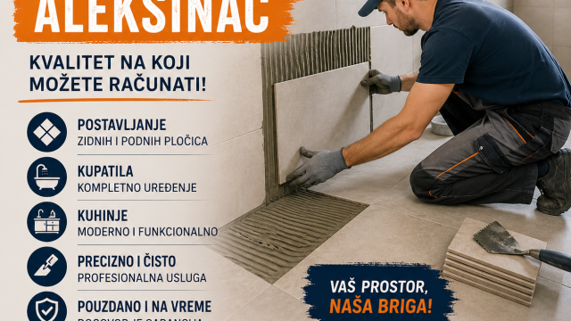 Svi oglasi 9 Keramičar u Aleksincu postavlja zidne i podne pločice u modernom kupatilu.