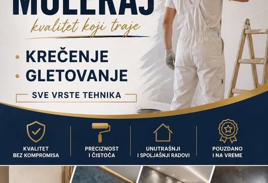 Moleraj Beograd – krečenje i gletovanje